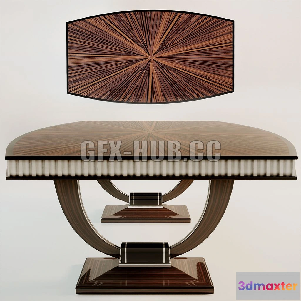 1563462 - Art deco table 3D Max