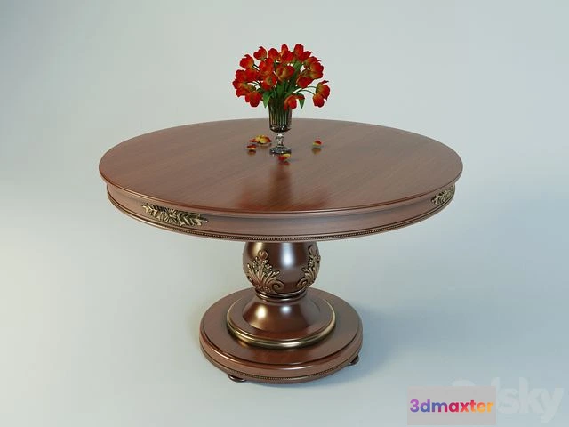 1564824 - Reggenza Luxury table circle 1500 3D Max