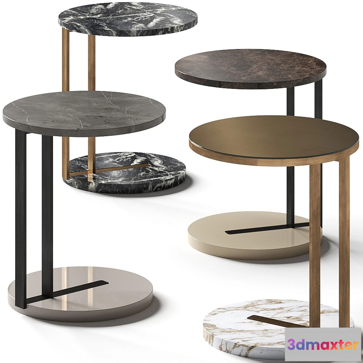 1565192 - Meridiani Ralf Coffee Side Table Comp 3 3D Max