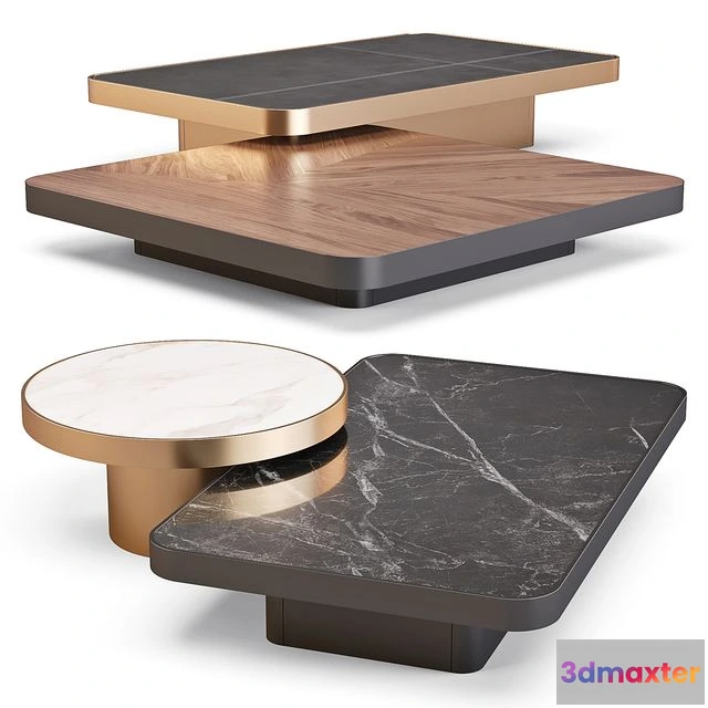 1565194 - Meroni and Colzani Numana - Coffee Tables (Designed Cesare Arosio) 3D Max