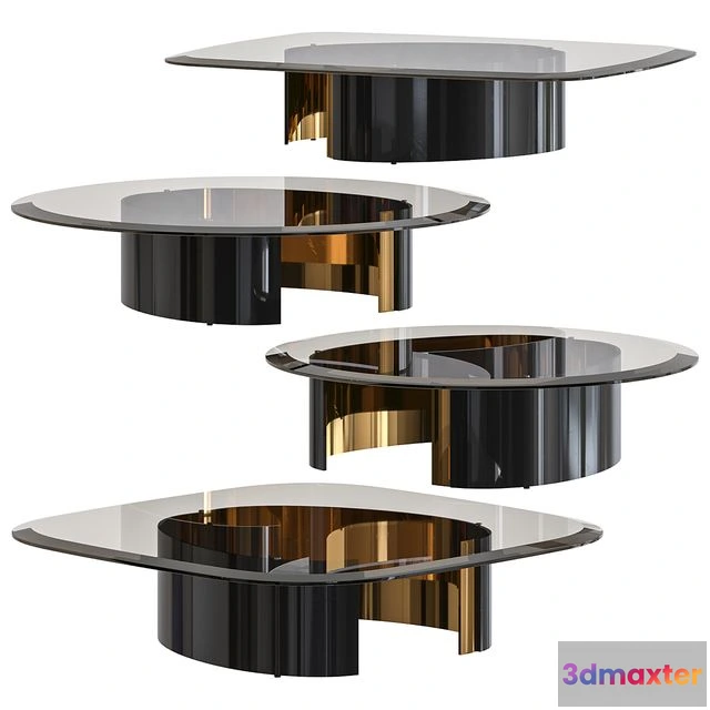 1567954 - Minotti Bangle Tables Set 3D Max