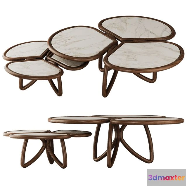1568774 - Roatan Set Coffee Table by Alma de Luce 3D Max