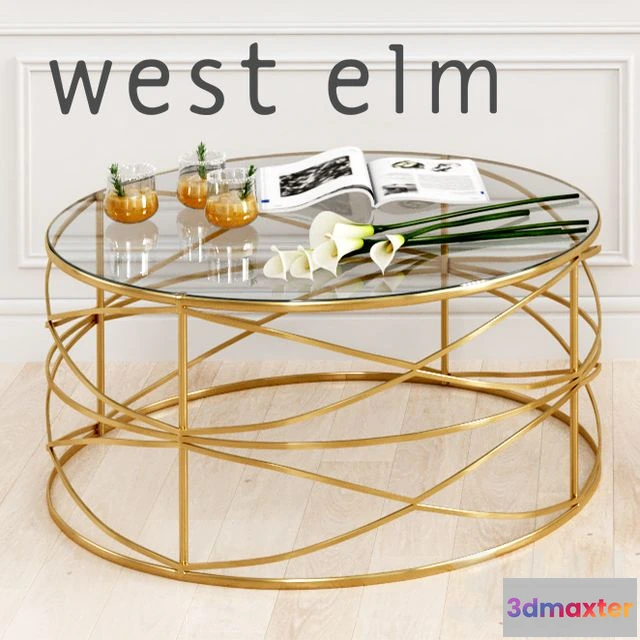 1569612 - Sculptural Brass Coffee Table 3D Max