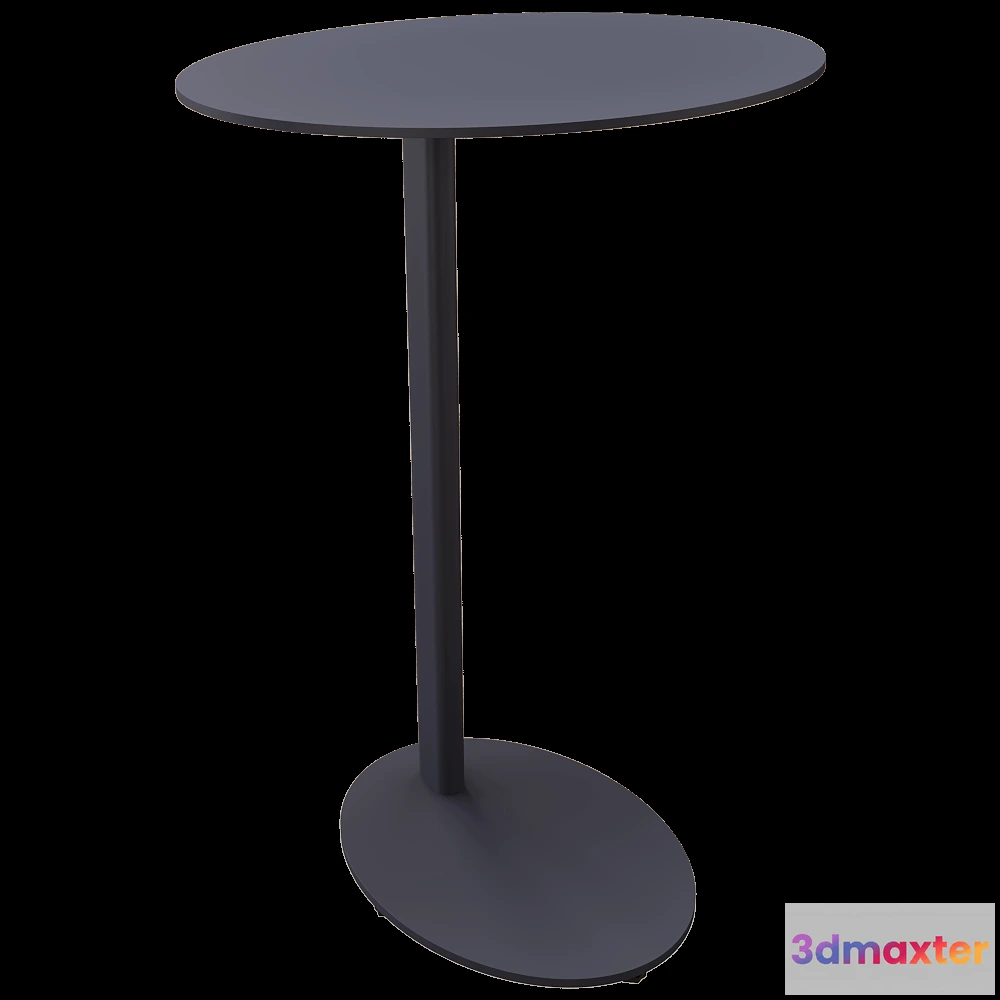 1636884 - Ansen  - Bedside table MONO oval 2 3D Max