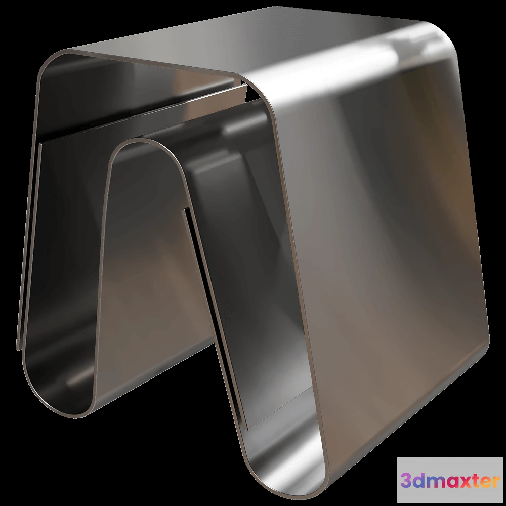 1637124 - BAXTER - Coffee table Dune chrome 3D Max