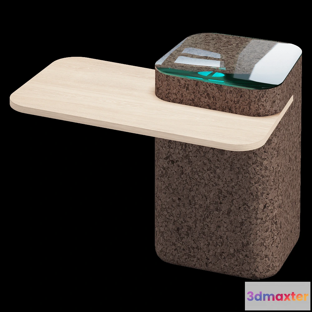 1637282 - Blackcork - Side table Cut 3D Max