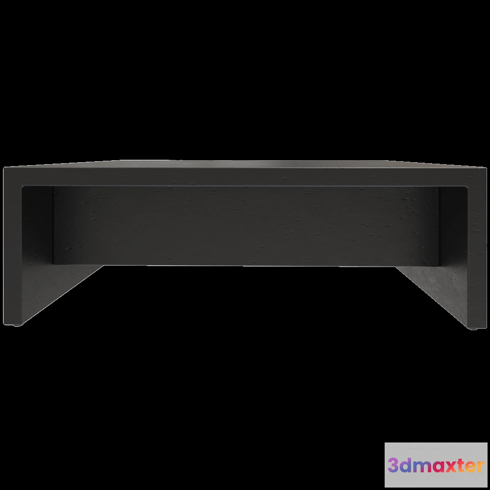 1637290 - Blinde Design - Coffee Table Niche L40 Concrete 3D Max