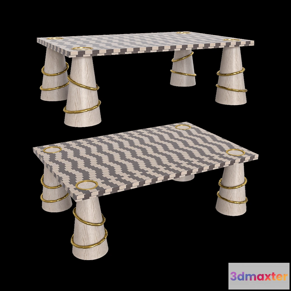 1637318 - BOLLU - Table WHITE ELEPHANT 3D Max
