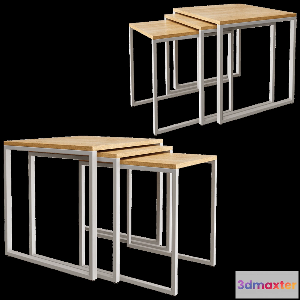 1637338 - Borcas - Side table Spill Trio 3D Max