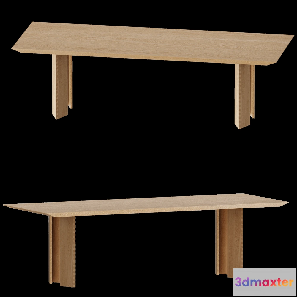 1637538 - Carel Woodworks - Table Angus 8 seater 3D Max