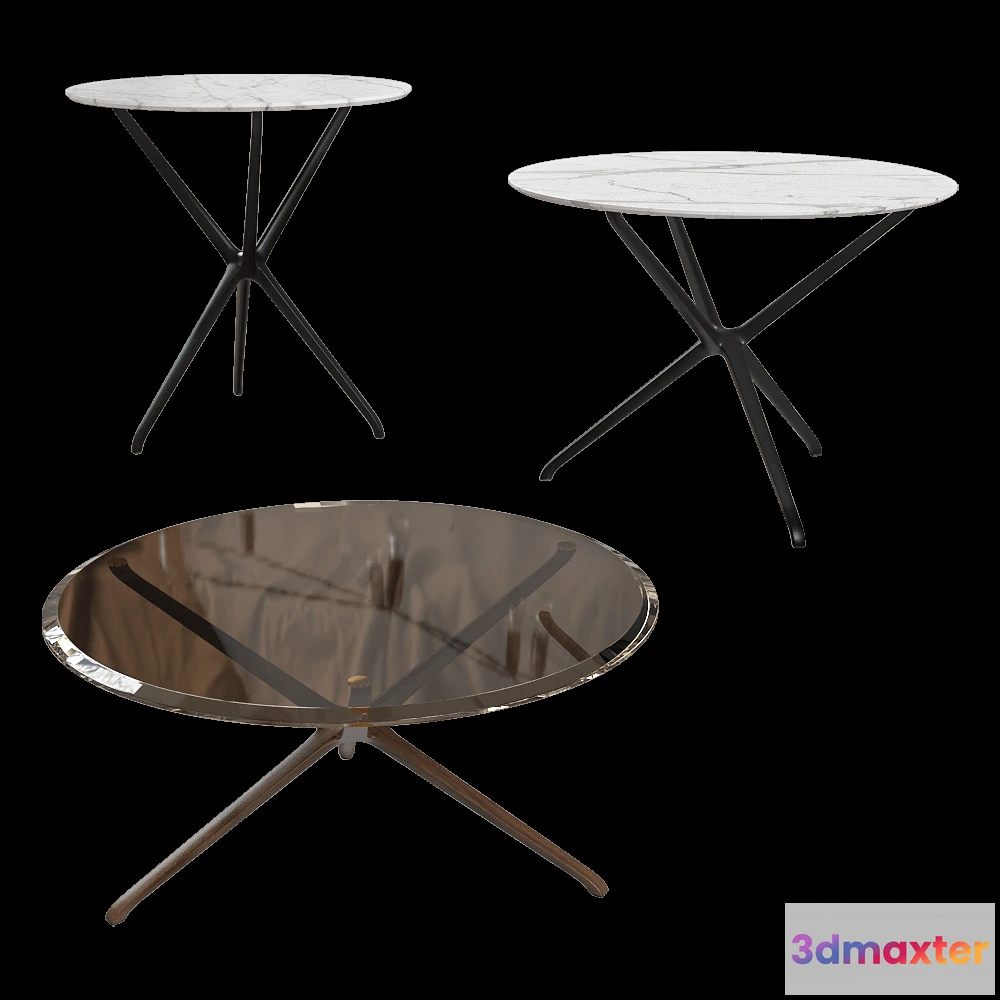 1637580 - Ceccotti Collezioni  - Table Croix de Bois 3D Max