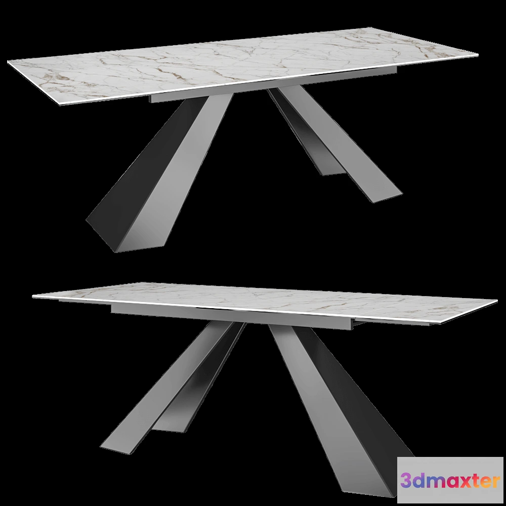 1637600 - CERAGLASS - Dining table CGP-000_V 3D Max