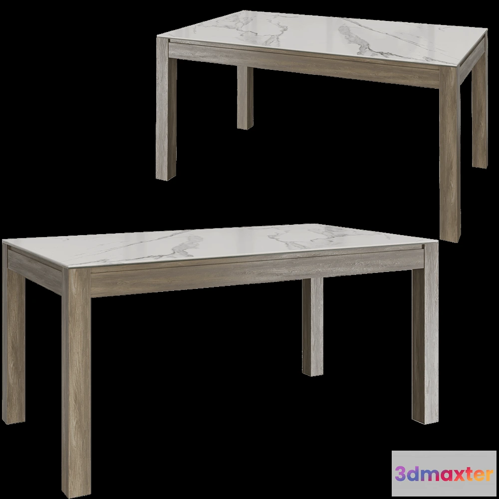 1637602 - CERAGLASS - Dining table CGP-000_S 3D Max