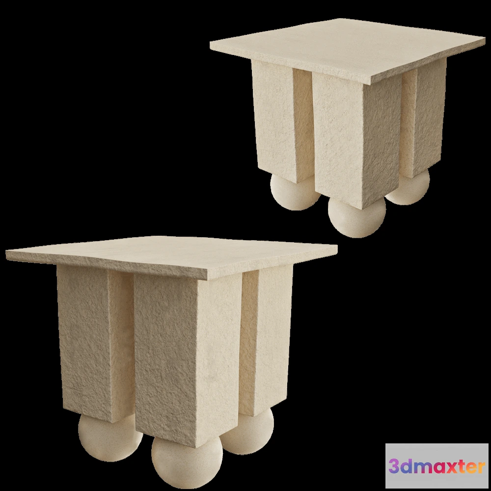 1637616 - Ceramum - Table 4 legs on balls 3D Max