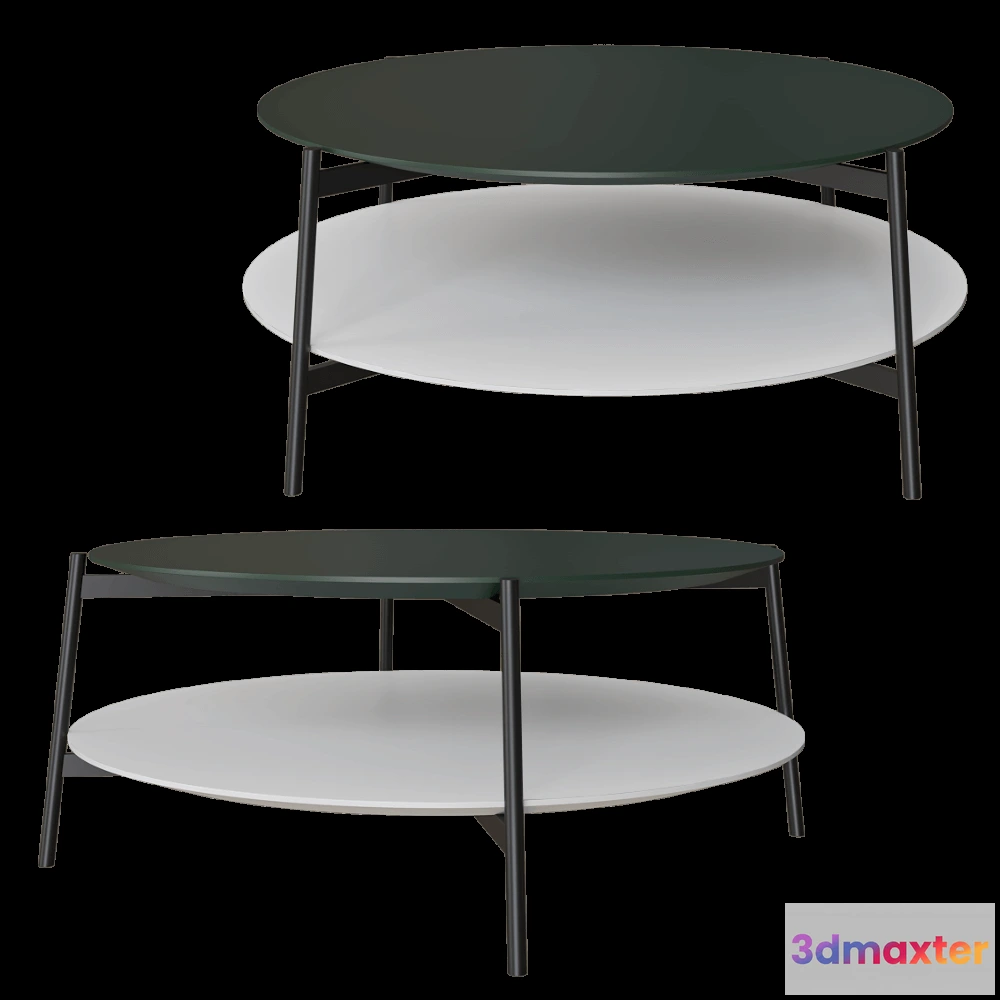 1637634 - COEDITION - Coffee table Shika Round 3D Max