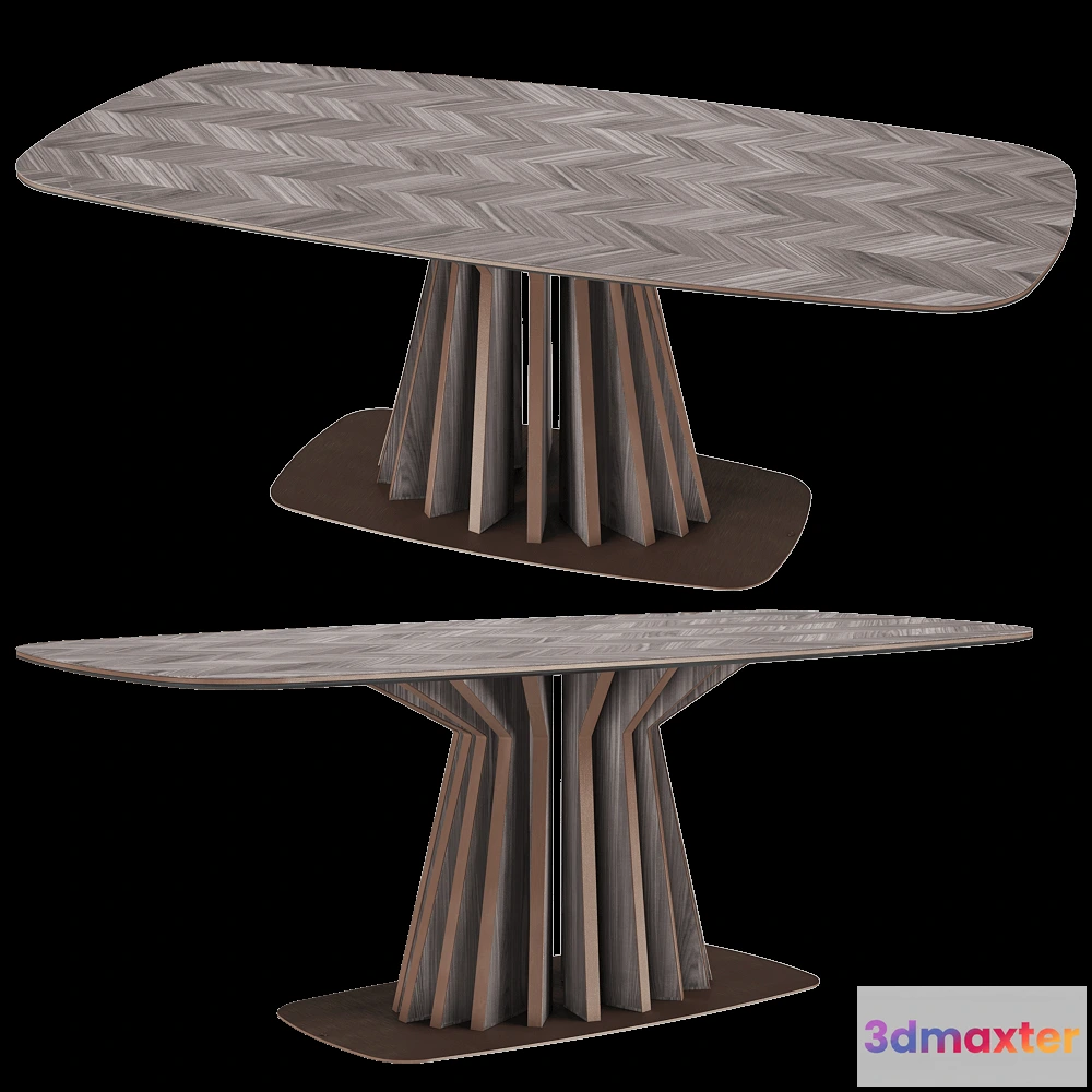 1637960 - CPRN HOMOOD - Rectangular dining table Art.D616 3D Max