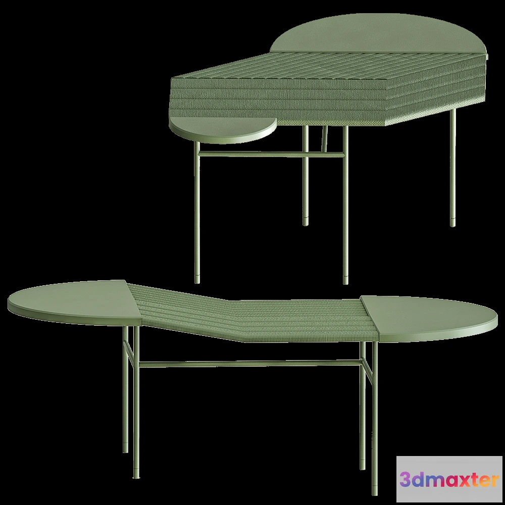 1638136 - DONNA  - Coffee table RIPPLES 3D Max