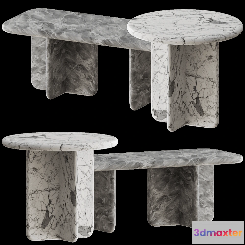 1638138 - DONNA  - Low tables SUMINAGASHI 8 3D Max
