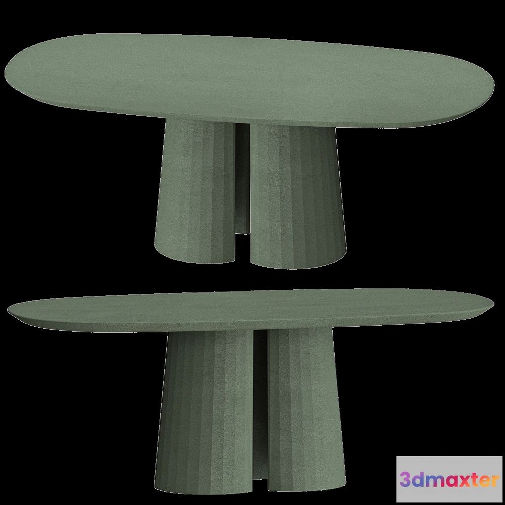 1638438 - Forma&Cemento - Coffee table Fusto Oval II 3D Max
