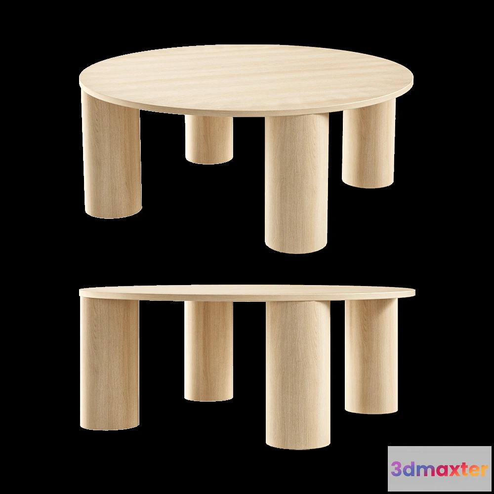 1638442 - Found - Table M-PHANT Ronde 3D Max