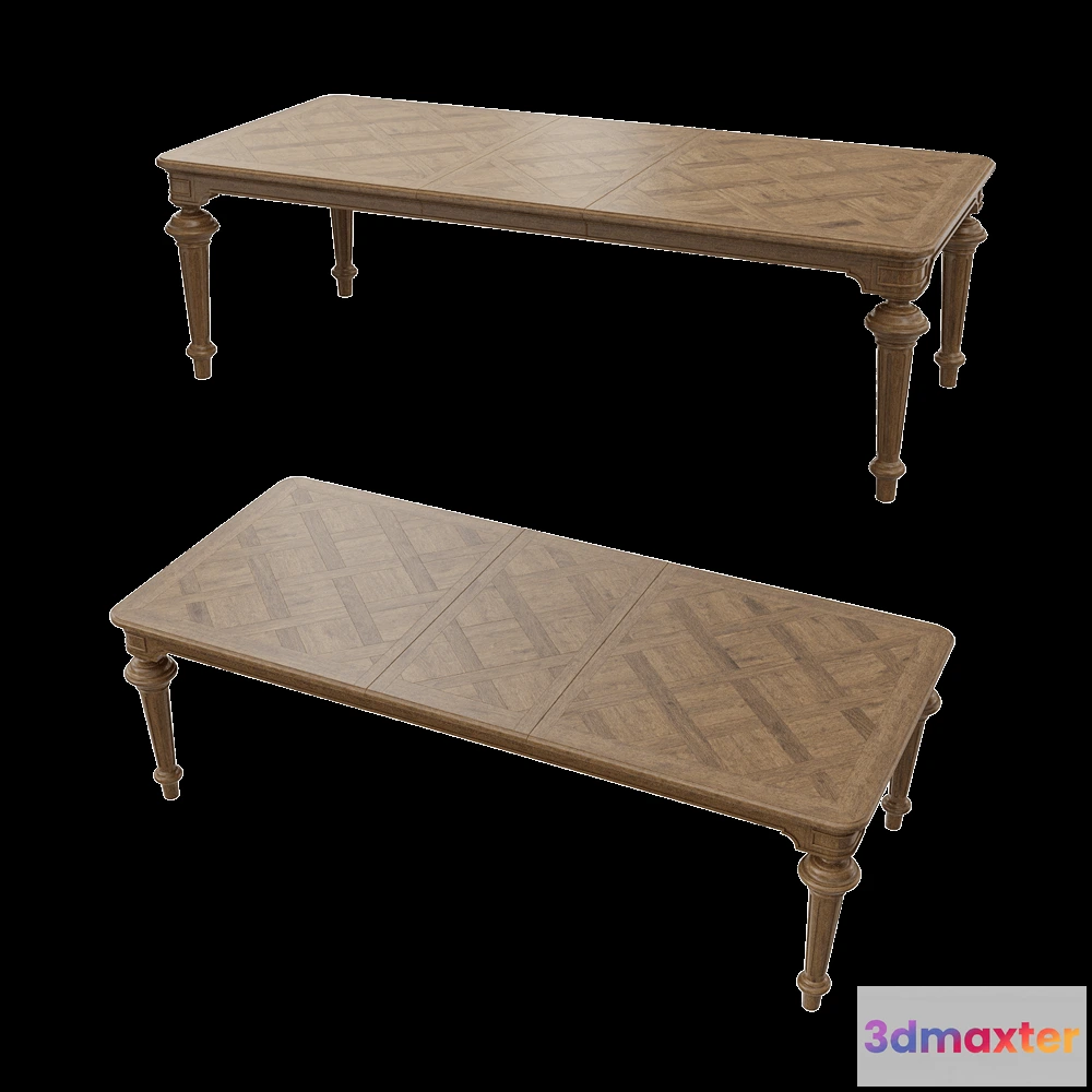 1638482 - Full House - Extendable dining table 3D Max