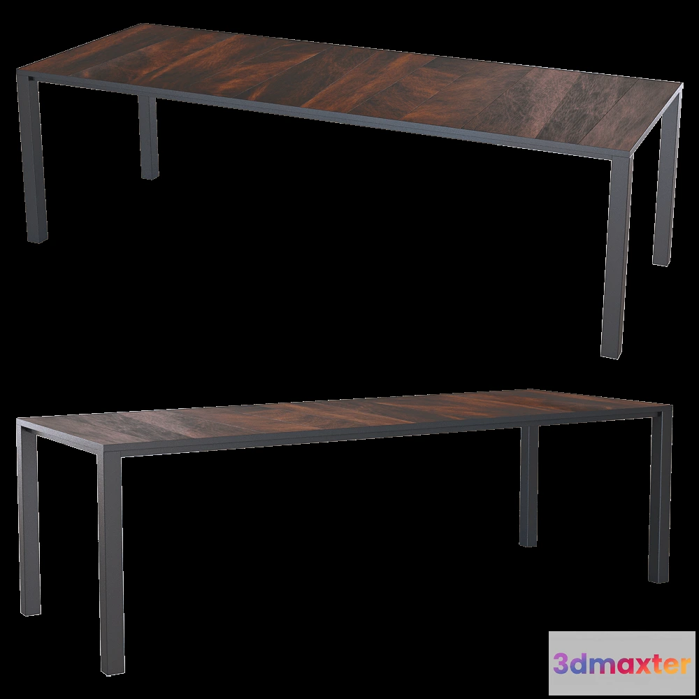 1638736 - Heerenhuis Manufactuur - Table CTR leather 3D Max