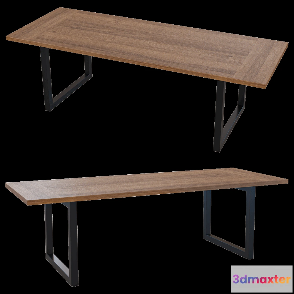 1638760 - Heerenhuis Manufactuur - Table Tube Teak 3D Max