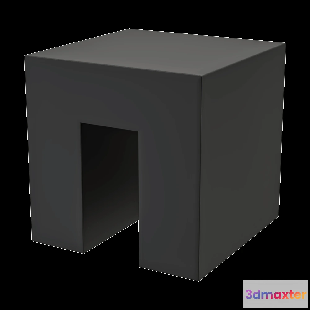 1638784 - Heller Furniture - Stool Side table Vignelli Cube 3D Max