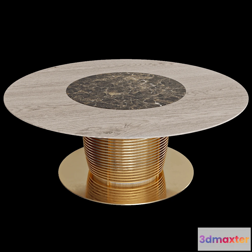 1638886 - Inedito - Asnaghi - Dining table Aragorn round 3D Max