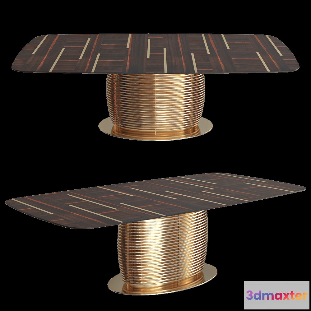 1638890 - Inedito - Asnaghi - Dining table Aragorn 3D Max