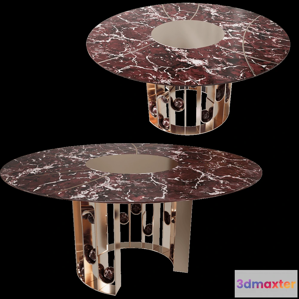 1638926 - Jetclass - Dining table Groove JGO201 3D Max