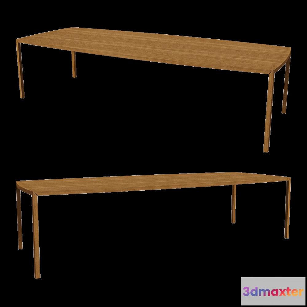 1639430 - MDF Italia - Table TENSE CURVE 3D Max