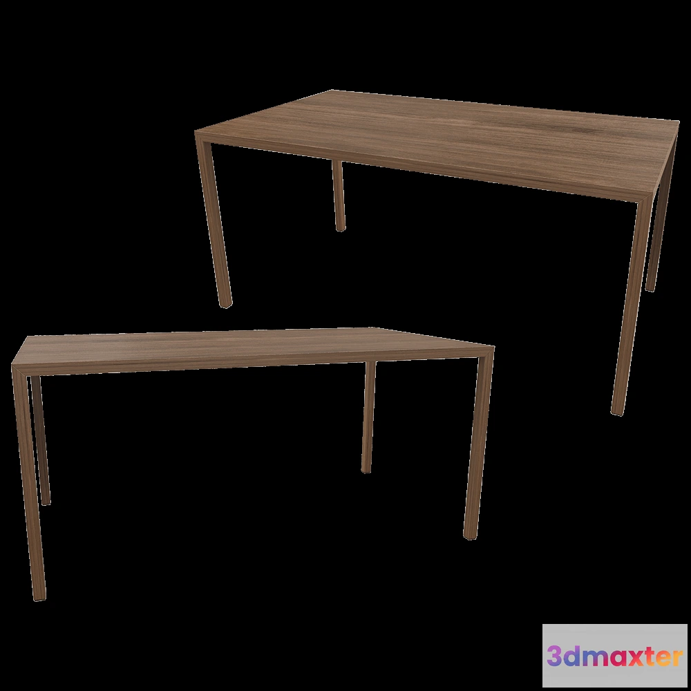 1639432 - MDF Italia - Table TENSE WOOD 3D Max