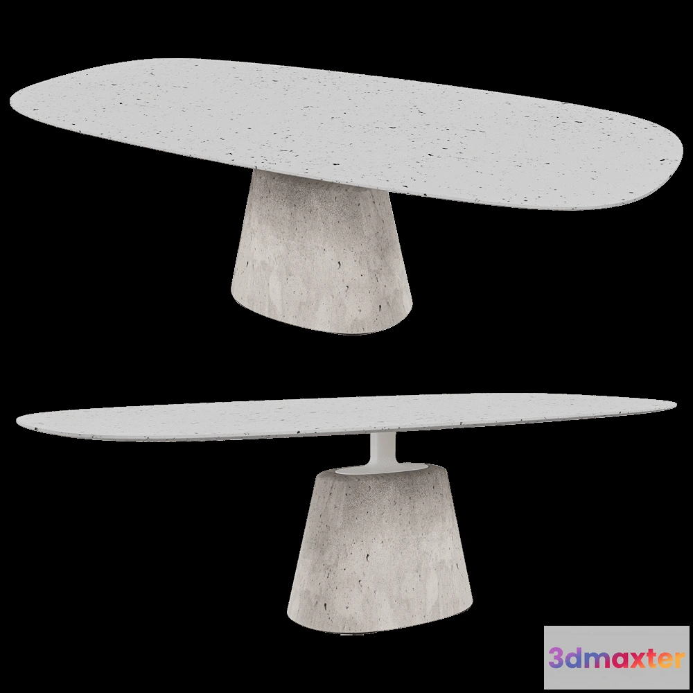 1639436 - MDF Italia - Table MAXI ROCK 3D Max