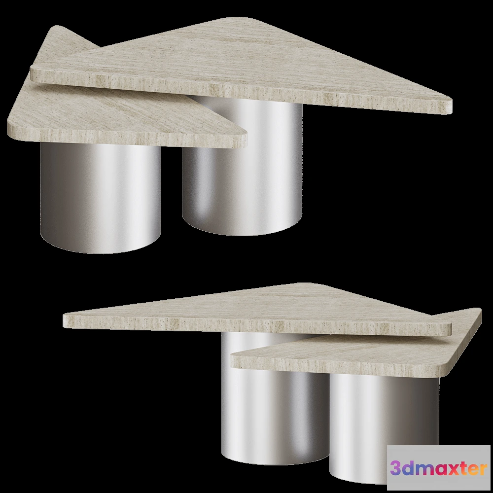 1639552 - Modenature - Coffee table Twins 3D Max