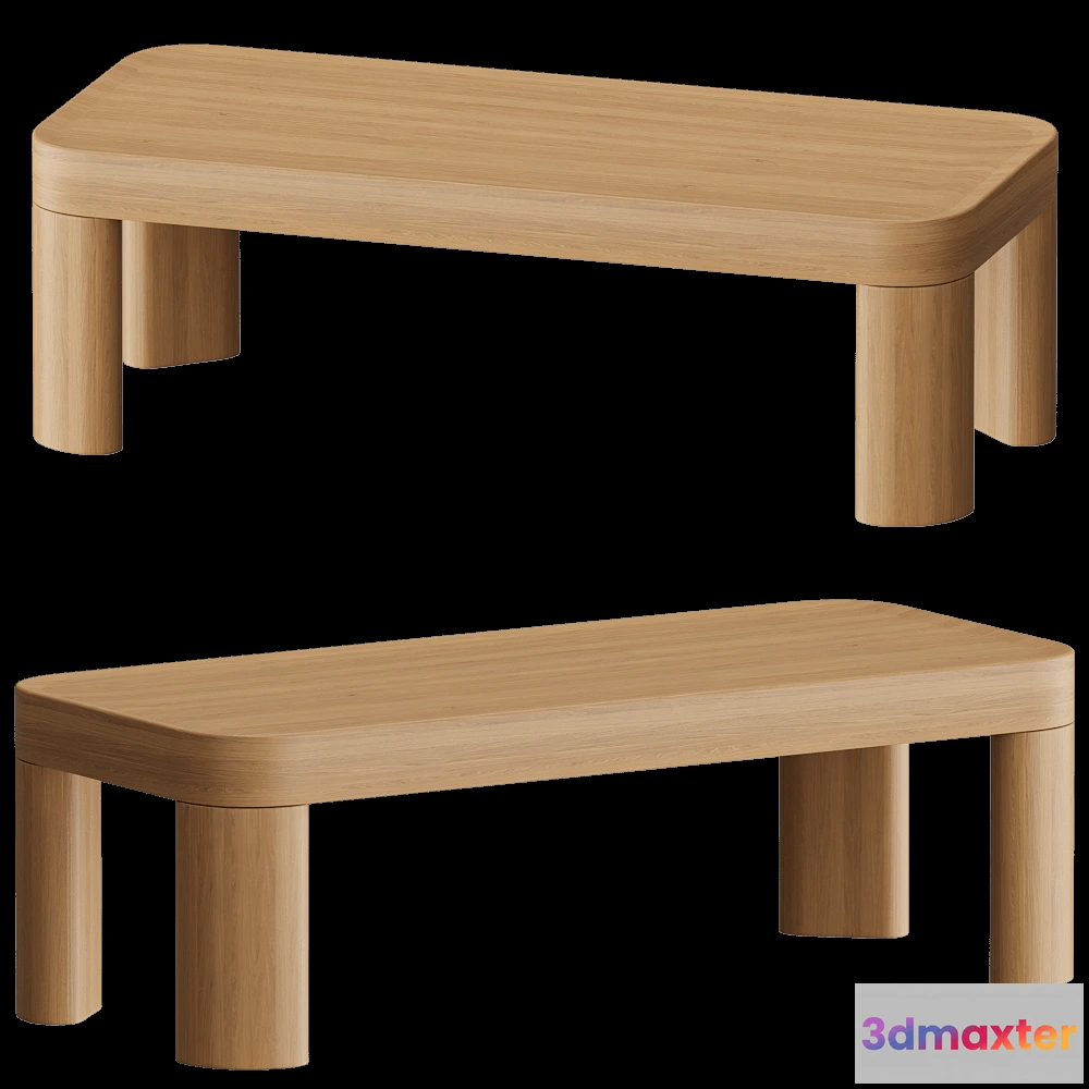 1639566 - Modenature - Coffee table Taiga 3D Max