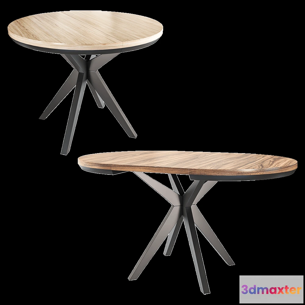 1639614 - Montly - Extendable kitchen table MOT 3D Max