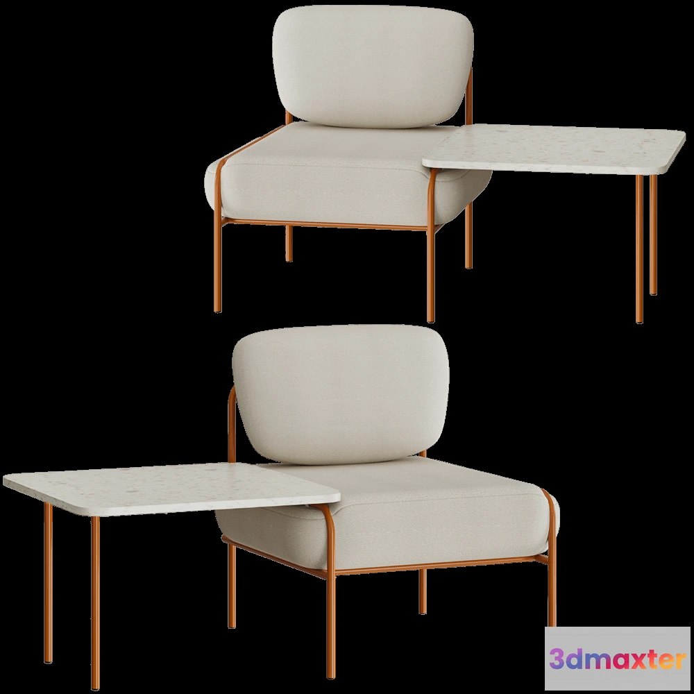 1639728 - NOMA - Fireside chair  tray LAIME 3D Max