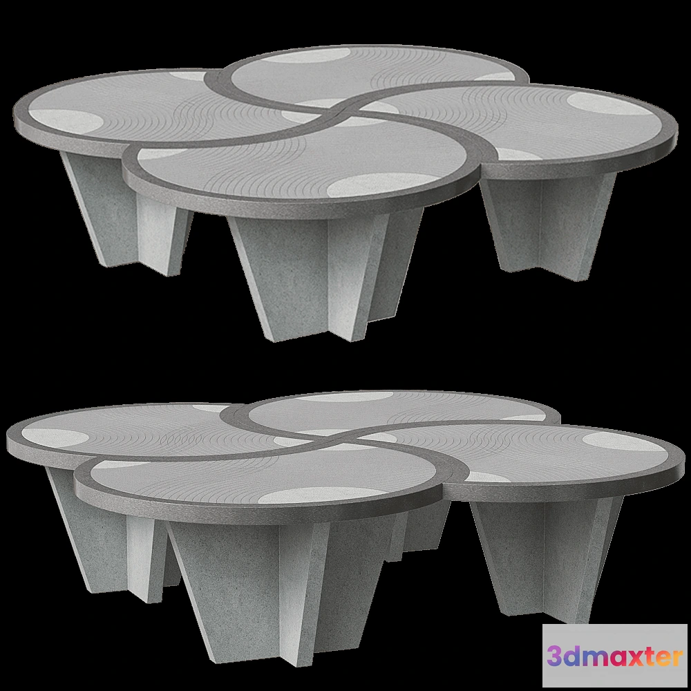 1639904 - Pistore Marmi - Coffee table Kimono 3D Max
