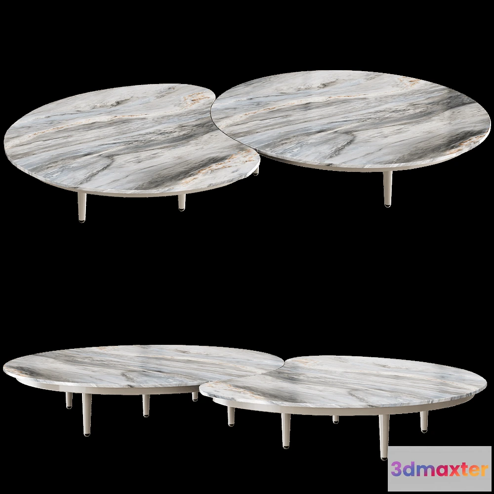 1640114 - Royal Botania - Low garden table ORGANIX LOUNGE 3D Max