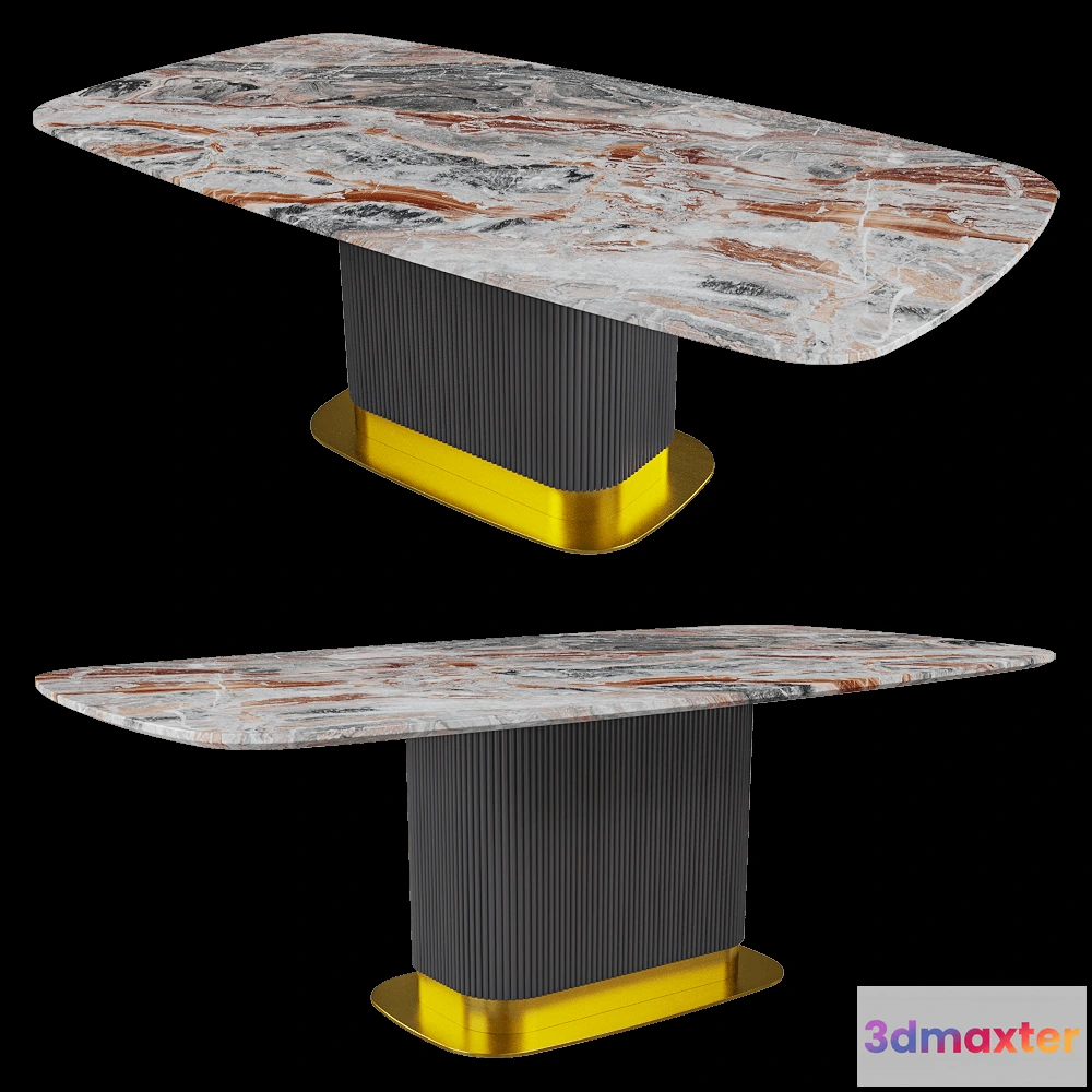 1640182 - SCAPPINI HOME  - Dining table Rock 3D Max