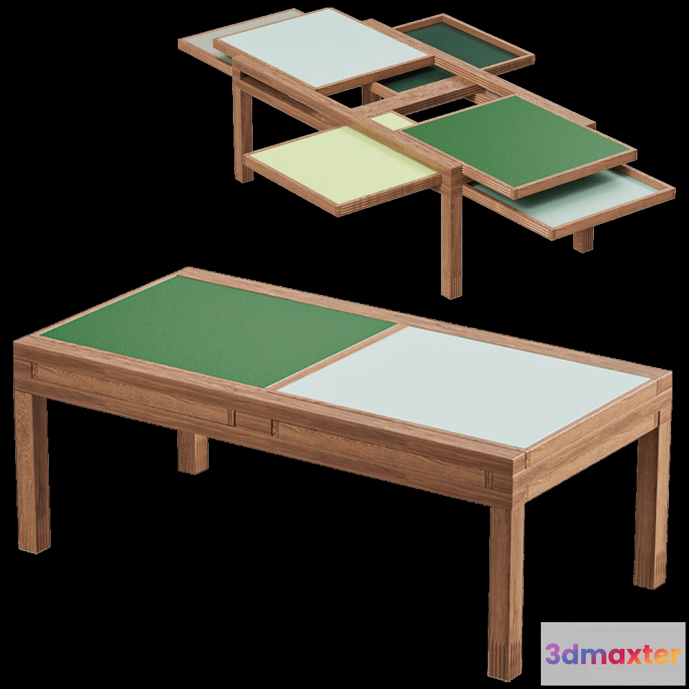 1640208 - Sculptures Jeux  - Table Hexa 3D Max