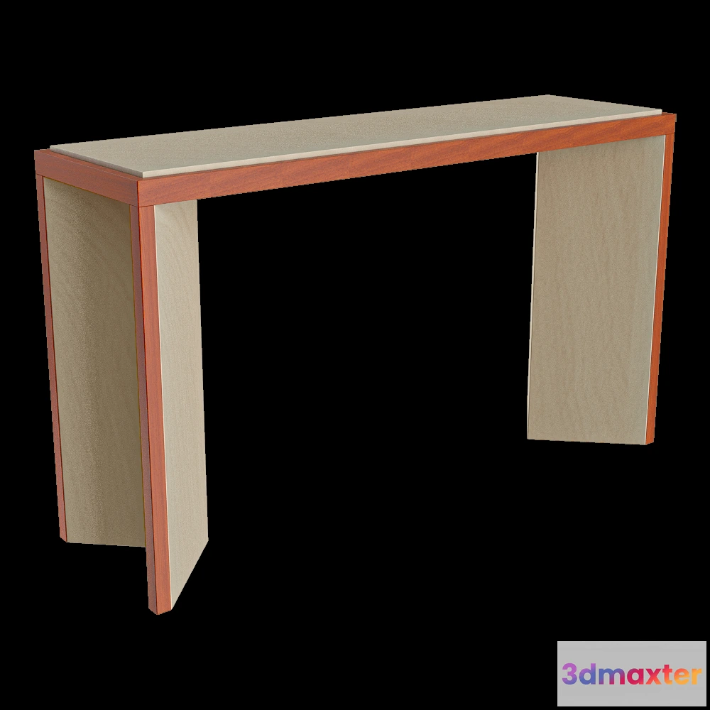 1640214 - Serax - Console oak cream - orange Kubé 3 3D Max