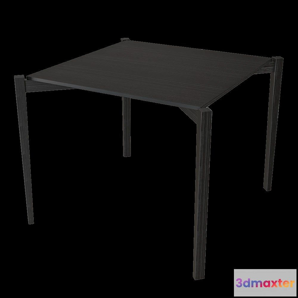 1640216 - Serax - Table square beech black Eloïs 3D Max