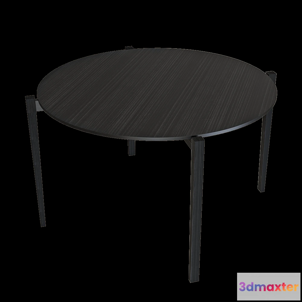 1640218 - Serax - Table round beech black Eloïs 3D Max
