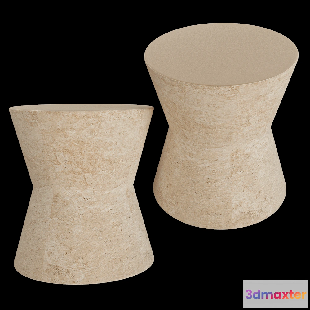 1640222 - Serax - Side table beige Pawn 3D Max