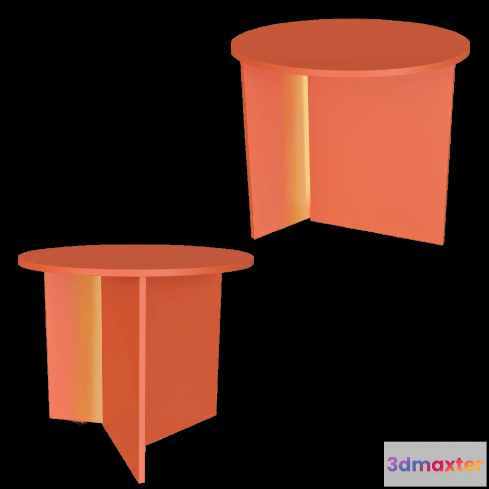 1640228 - Serax - Side table with LED light orange Stella 3D Max