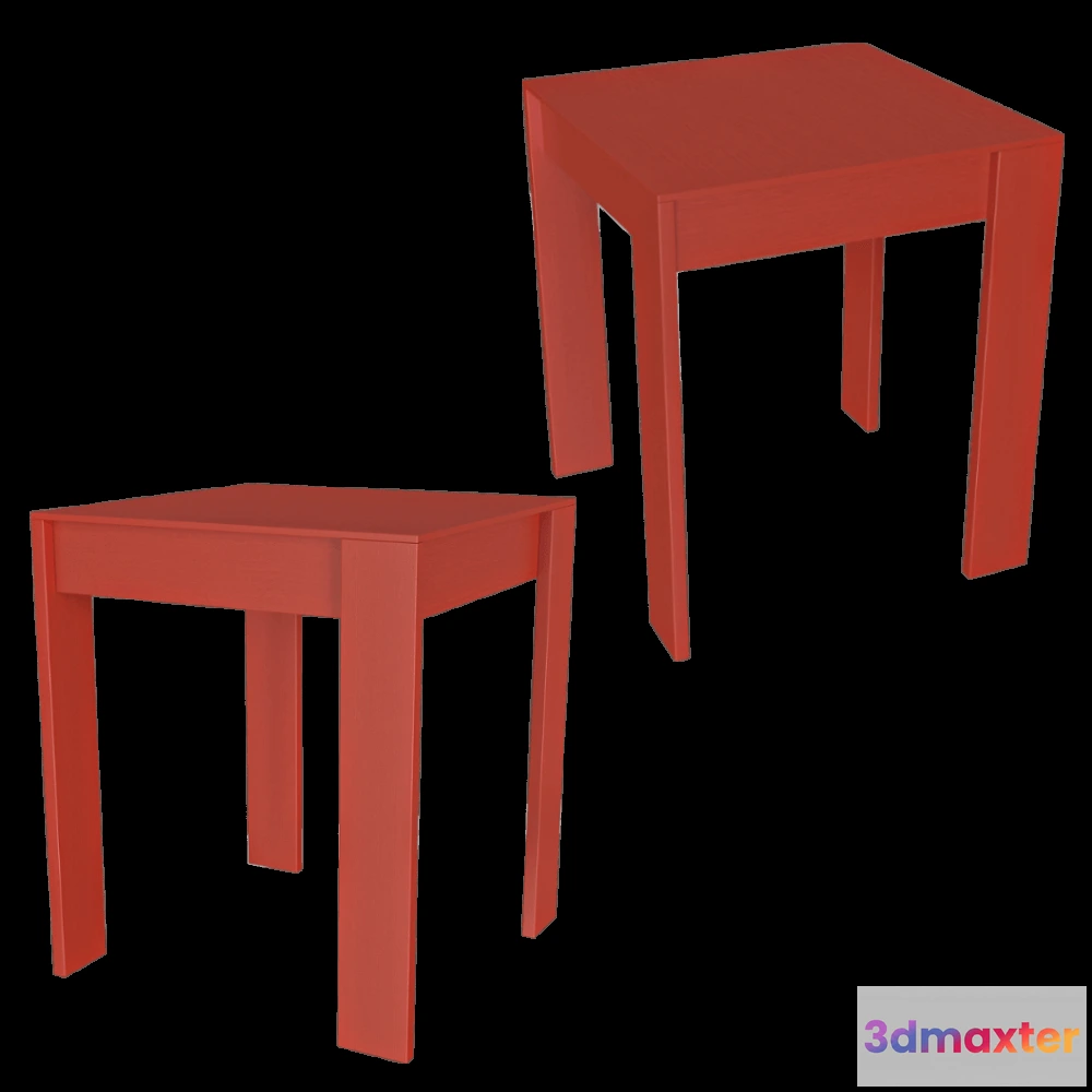 1640234 - Serax - Side table beech red Malé 3D Max