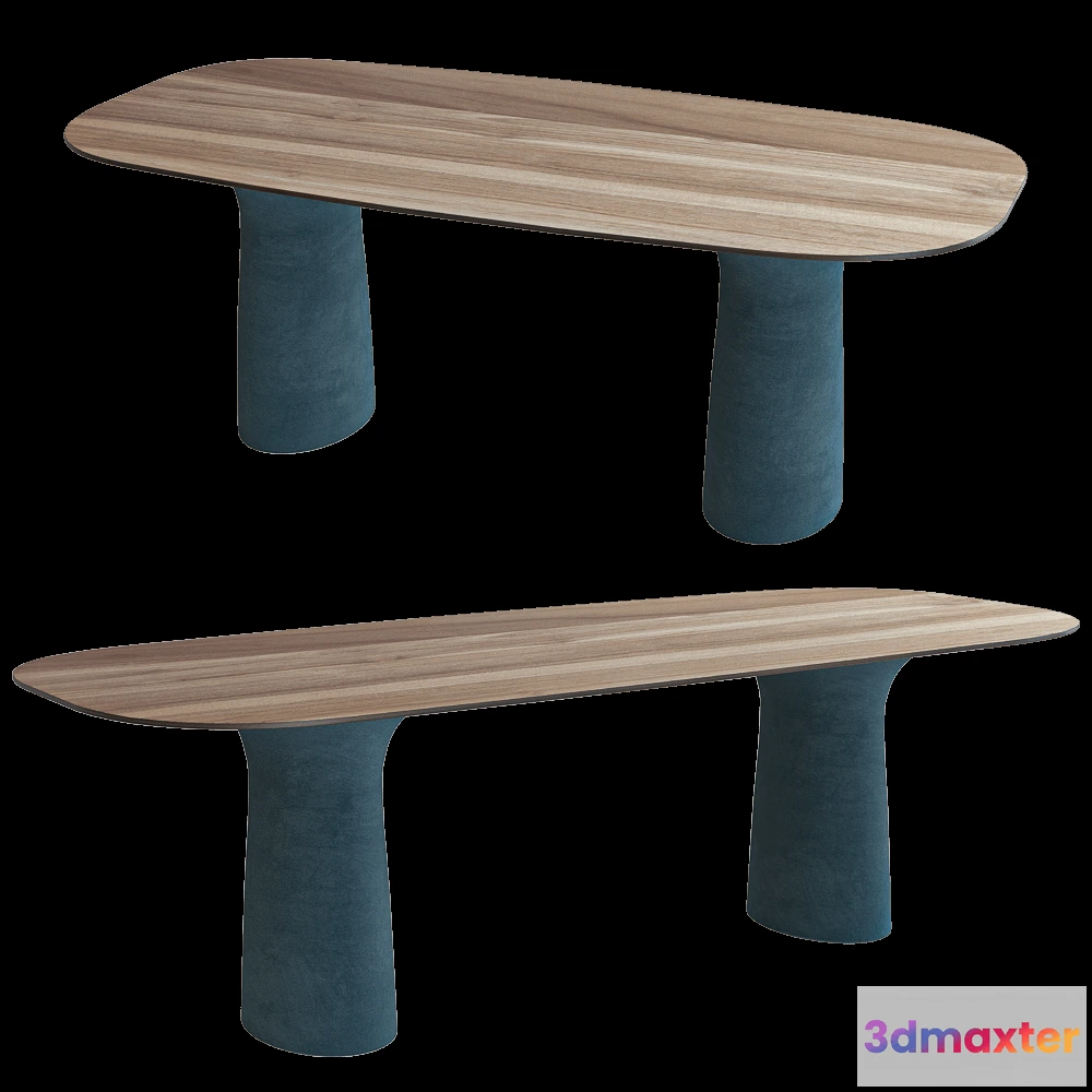 1640266 - Serralunga - Table Duetto Moleskin 3D Max