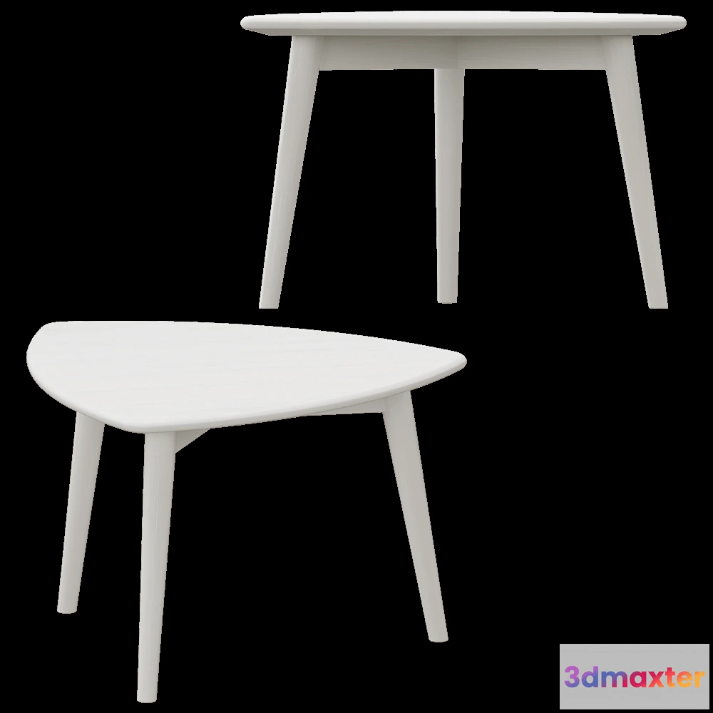 1640462 - Stolab - Coffee table Yngve 60  Birch 3D Max